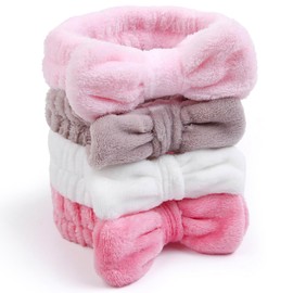 Makeup Headbands for Women Skincare 4PCS Spa Headbands for Women Washing Face, Face Wash Head Band Christmas Gifts for Teen Girls