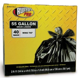 Ruffles Pro 55 Gallon Drum Liners (40 Count) 618933(RPS108A)