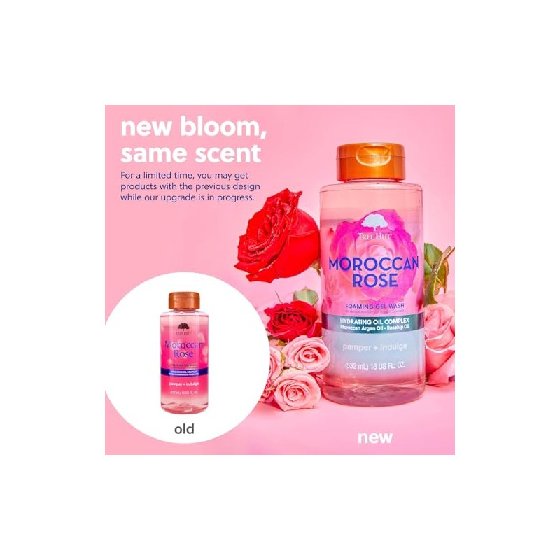 Tree Hut Moroccan Rose Foaming Gel Wash