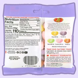Needzo Boba Milk Tea Inspired Jelly Beans, Assorted Flavored Chewy Candy, Gift for Birthdays and Party Favors, Swirl Sticker Included, 3.5 Ounces, Pack of 3
