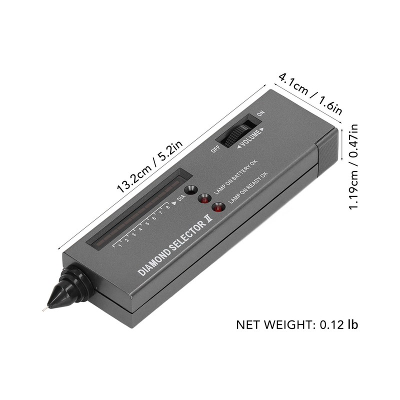 Diamond Selector Tester Pen High Accuracy Professional with 30X LED