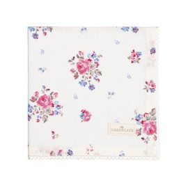 GreenGate Jalia Cloth Napkin with Lace White 40 x 40 cm