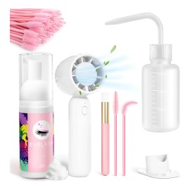 Shampoo Espuma Para Pestañas Y Brocha Para Extensiones Kit