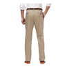Haggar Men's Premium No Iron Khaki Classic Fit Pleat Front