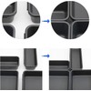 Gonice 13 Pack Black Plastic Drawer Organizer Tray, Interlocking Desk