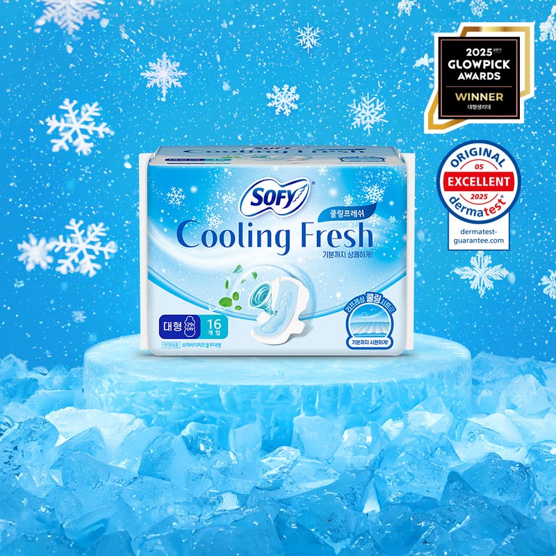 SOFY Cooling Fresh Sanitary Pads Set - Large 20P