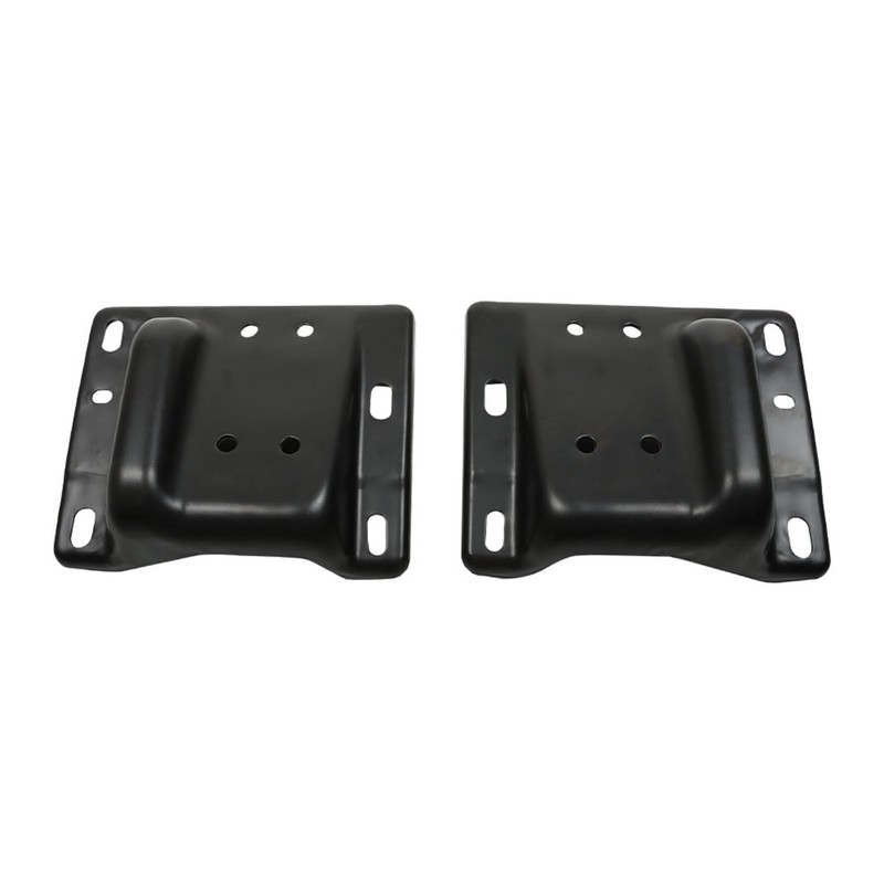 munirater 2Pcs Front Bumper Bracket Set Black Replacement for 2002-2018