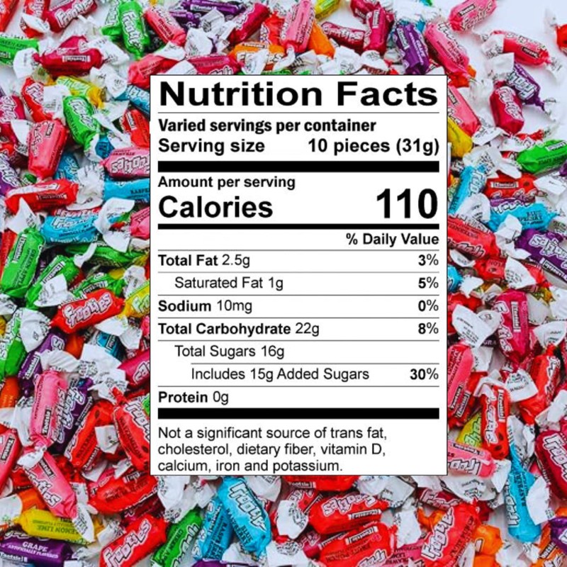 Tootsie Frooties Assorted Candy Mix (10 Fruity Flavors) - Tootsie