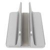Vertical Laptop Stand Grey Regulable Base 3D Curved Appearance Bottom