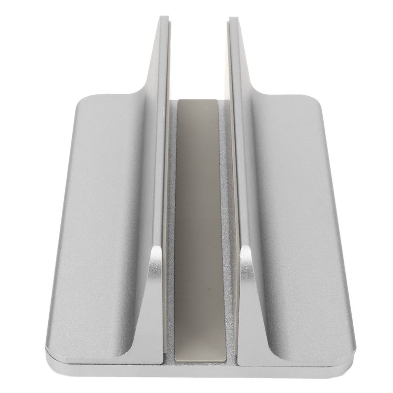 Vertical Laptop Stand Grey Regulable Base 3D Curved Appearance Bottom