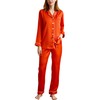 YIMANIE Womens Pajamas Silk Satin Pajama Sets for Women Soft