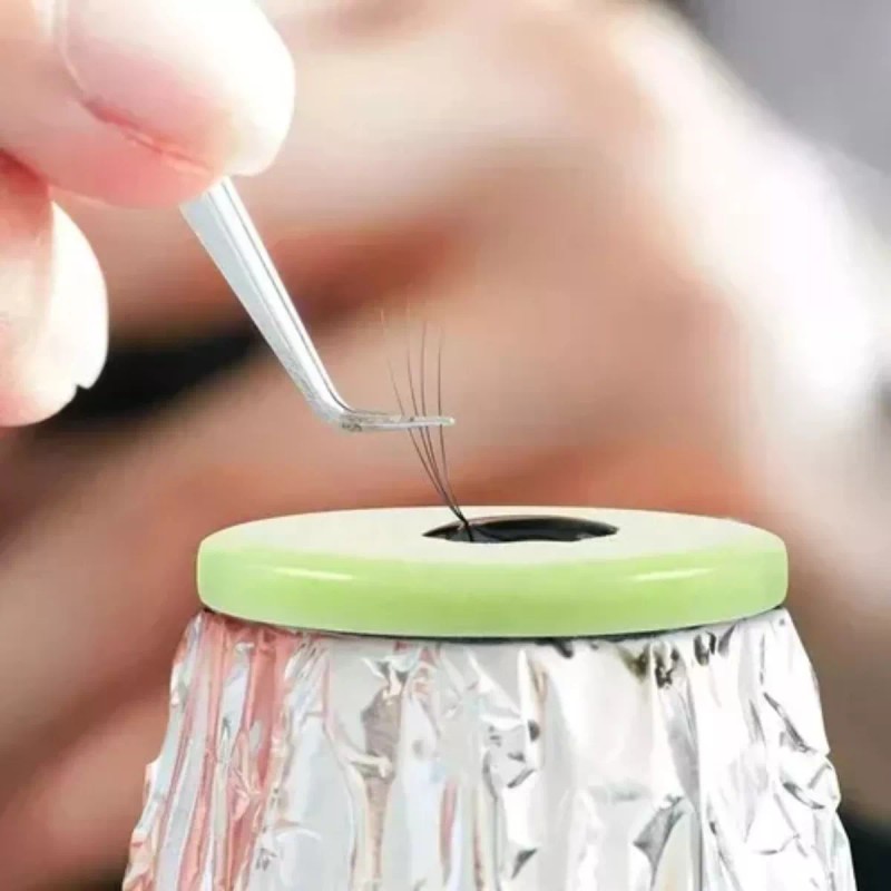 Veraly Cuidado Facial Piedra Pegamento Extensión Pestañas Jade