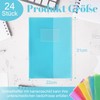 Pack of 24 A4 Plastic File Folders Sturdy with Name