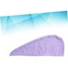 Toalla Microfibra Gorro para Secar El Cabello 70g Morado Fácil