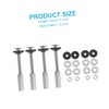 Gadpiparty 4pcs Toilet Tank Screw Durable Fixing Bolts with Washers