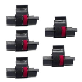 DOGEPRO IR-40T Ink Ribbon, ABS POM Ink Roller for Calculator Printer Typewriter IR-40T - Black/Red #4191A001 Pack of 5