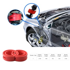 Amortiguador de goma para coche, amortiguador de resorte, amortiguador de potencia, soportes de hoja, kit de refuerzo de rendimiento de suspensión automotriz, tipo universal, 2 piezas (tipo F)