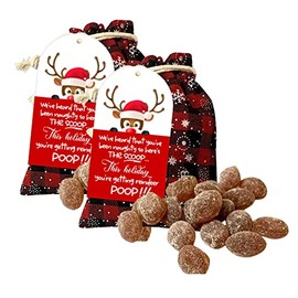 Reindeer Poop Candy Stocking Stuffers Candy Funny Stocking Stuffers for Adults Kids, Funny Christmas Stocking Stuffers - Pack of 2, 8 Ounces