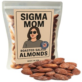 Sigma Mom - Roasted Salted Almonds, Funny Mother’s Day Gift for Moms Who Run the Show, Hilarious Snack for Her, Bold Nut Gift for Women, Mom Snack Queen, Salty Gag Gift for Mother’s Day