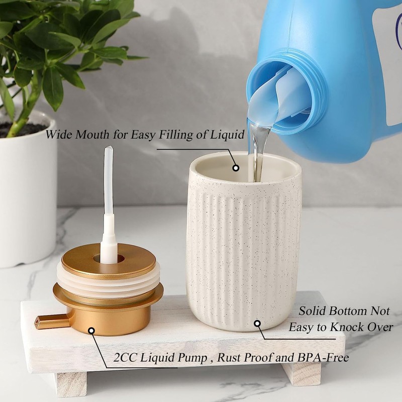 Sylfu Ceramic Hand Foaming Soap Dispenser - 350ml Hand Foaming