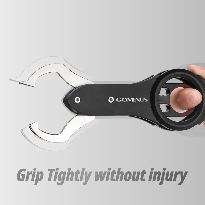 GOMEXUS Fish Lip Gripper with Scale, Max 40lbs, Safe Handling,
