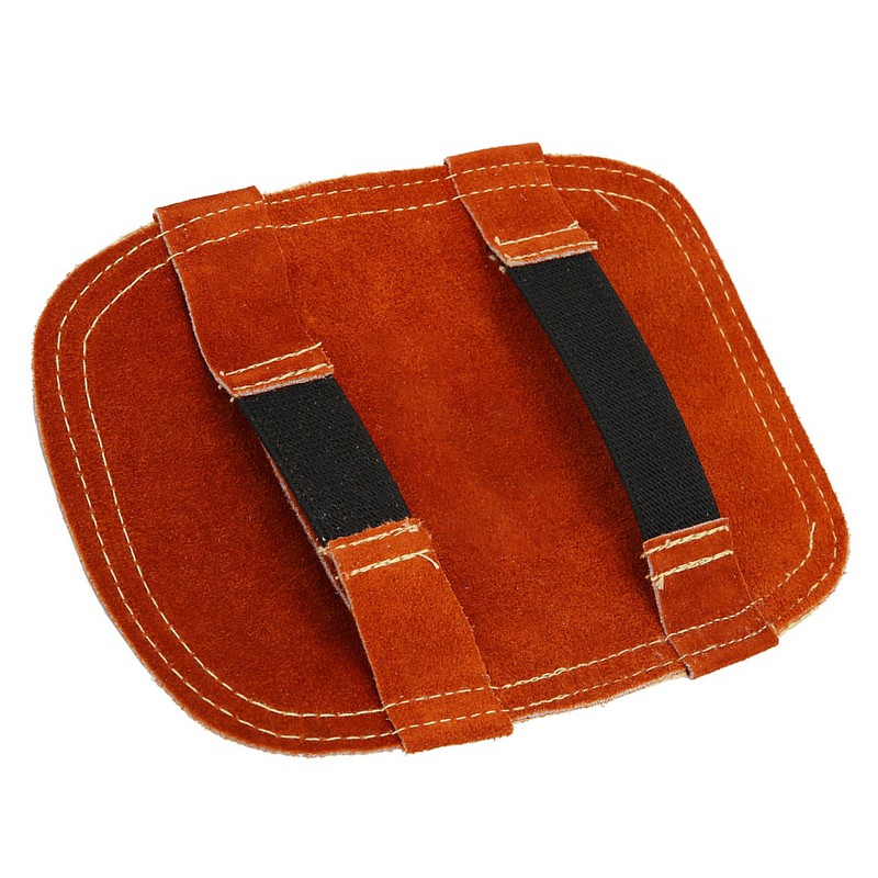 Heat Shield Split Cowhide Leather Aluminized Back Welding Hand Pad