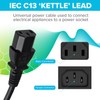 Maplin Power Lead IEC C13 Female Plug to UK 3