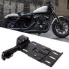 Aramox Motorcycle License Plate Frame,Aluminum Alloy Black Side-Mount License Plate