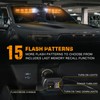 XRIDONSEN 34 inch Emergency Visor Lights Bar 40 LED Amber