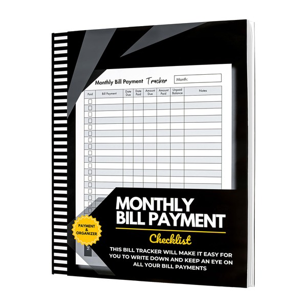 Bill Tracker Notebook: Monthly Bill Payment Checklist with SpiralAnd Simple