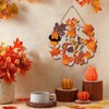 Fall Door Sign Autumn Front Wooden Wreath Hanging Thanksgiving Cartoon
