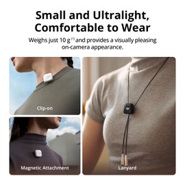 DJI DJI Mic Mini (1 TX + 1 RX), Wireless Lavalier Microphone for iPhone/Camera/Android, Ultralight, Detail-Rich Audio, Noise Cancelling, Automatic Limiting, Vlog, Streaming, 400m Transmission