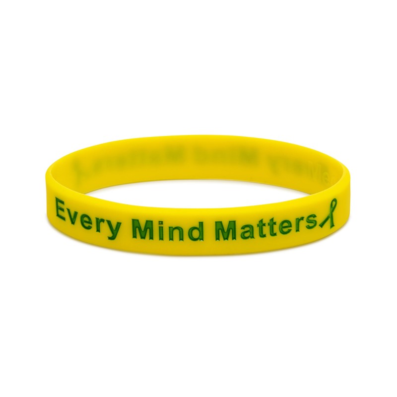 (4 Pack) Every Mind Matters Mental Health Awareness Bracelet MHA