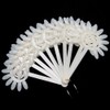 Generic Ivory False Nail Art Fan Board Tips Stick Polish