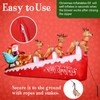 9 ft Wide Christmas Inflatables Decorations Merry Christmas Inflatable Santa