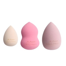 M. Asam MAGIC FINISH Make-up Sponge Trio (3 pcs.) - Sponge Trio for perfect application & blending of mousse, compact & liquid make-up, can be applied dry or wet, easy & precise handling
