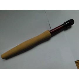 Unbranded BIRDSEYE MAPLE dyed + Black fly reel seat/ half wells grip for rod building