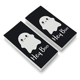 Hey Boo Cute Kawaii Ghost Eraser Set of 2