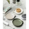 Self Draining Soap Dish, Ceramic Drain Soap Holder Waterfall Design