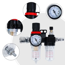 AFC2000 oil-water separator, air source processor, air filter, with Pressure Gauge (0-1 Mpa), SP20 SM20 connector
