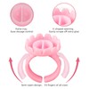 300PCS Pink Glue Rings for Eyelash Extension,Lovely Round Rings for