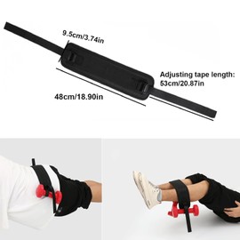 Hip Thrust Belt, Hip Thrust Belt for Weightlifting Belt with Attached Dumbbells, Stretch Weight Belt for Hip Exercises, Glute Bridges, Planks, Pushups, Black