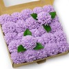 Piklado Artificial Wedding Dahlia Flowers 25 pcs Lavender Fake Roses