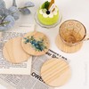 Framendino, 8 Pack Unfinished Wooden Coasters 4 Inch Blank Round