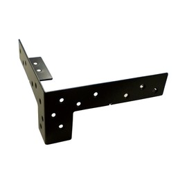 DAIDOHANT 24T-2-BK10179020 2 x 4 Support Mount Bracket, Reinforcement Hardware, Joint Fitting, Receiver Bracket, Black Paint