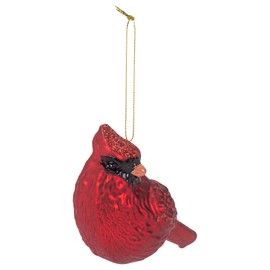 RAZ Imports 5.25" Cardinal Ornament Glass #3824679