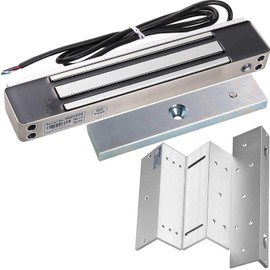 UHPPOTE 600lbs Holding Force Outdoor Electric Magnetic Gate Lock w/Mount Bracket for Inswinging Door