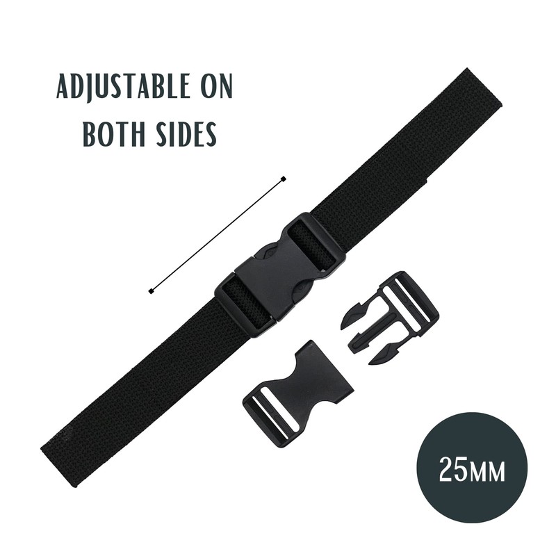 The Bead Shop Plastic Side Release Buckle Clip for Luggage,