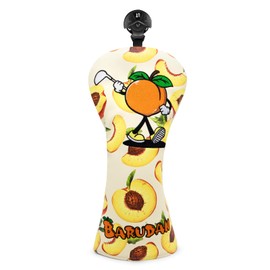 Golf Club Head Covers Peach Style Golf Driver Headcover 3 Wood Headcover Hybrid Headcover Head Covers Mallet Blade Putter Covers Magnetic, Rotatable Fairway Wood Rescue Head Covers