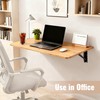 CHZHWFDC Wall Mounted Folding Table, 15.7"x31.5", 100 LBS Load